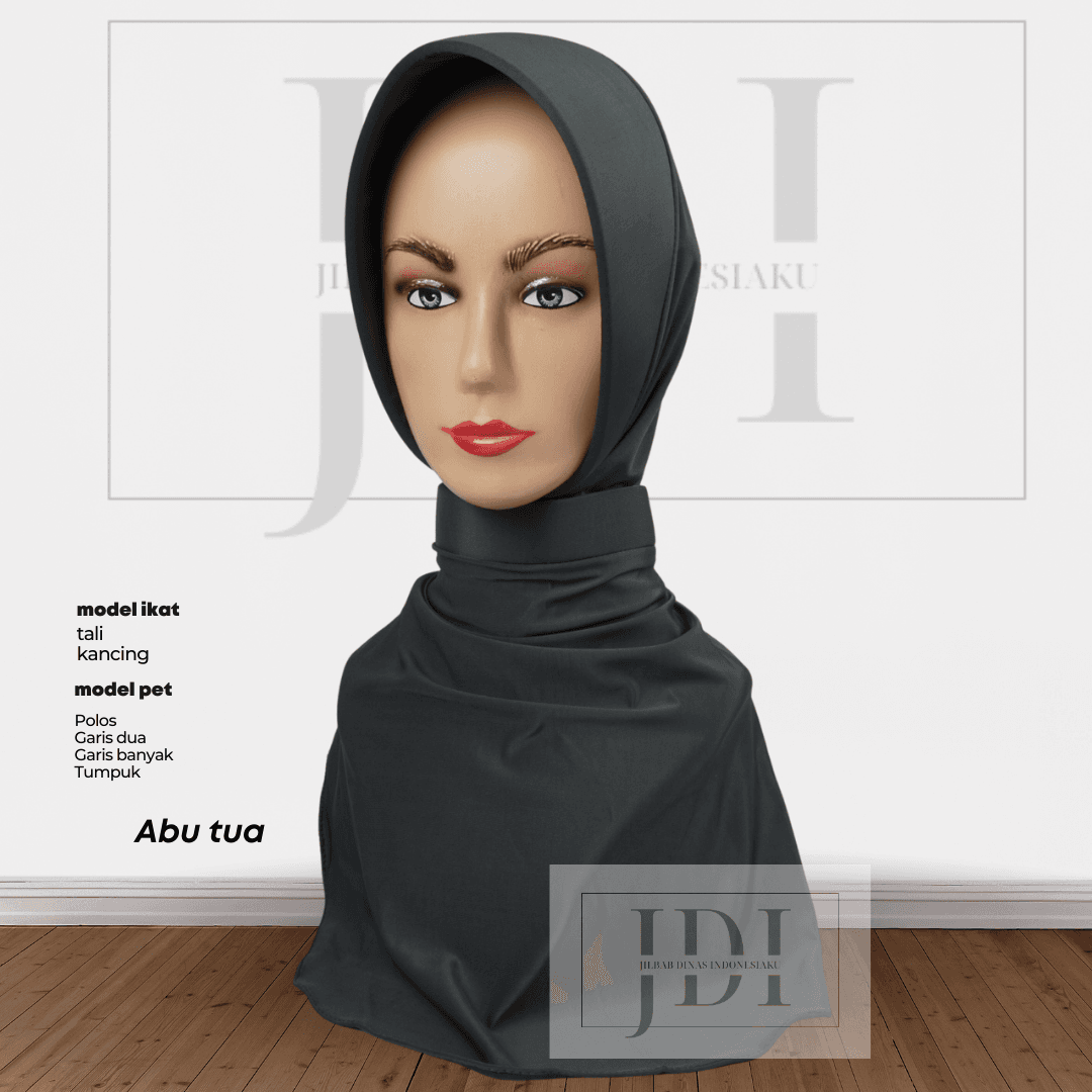 JILBAB DINAS ABU TUA