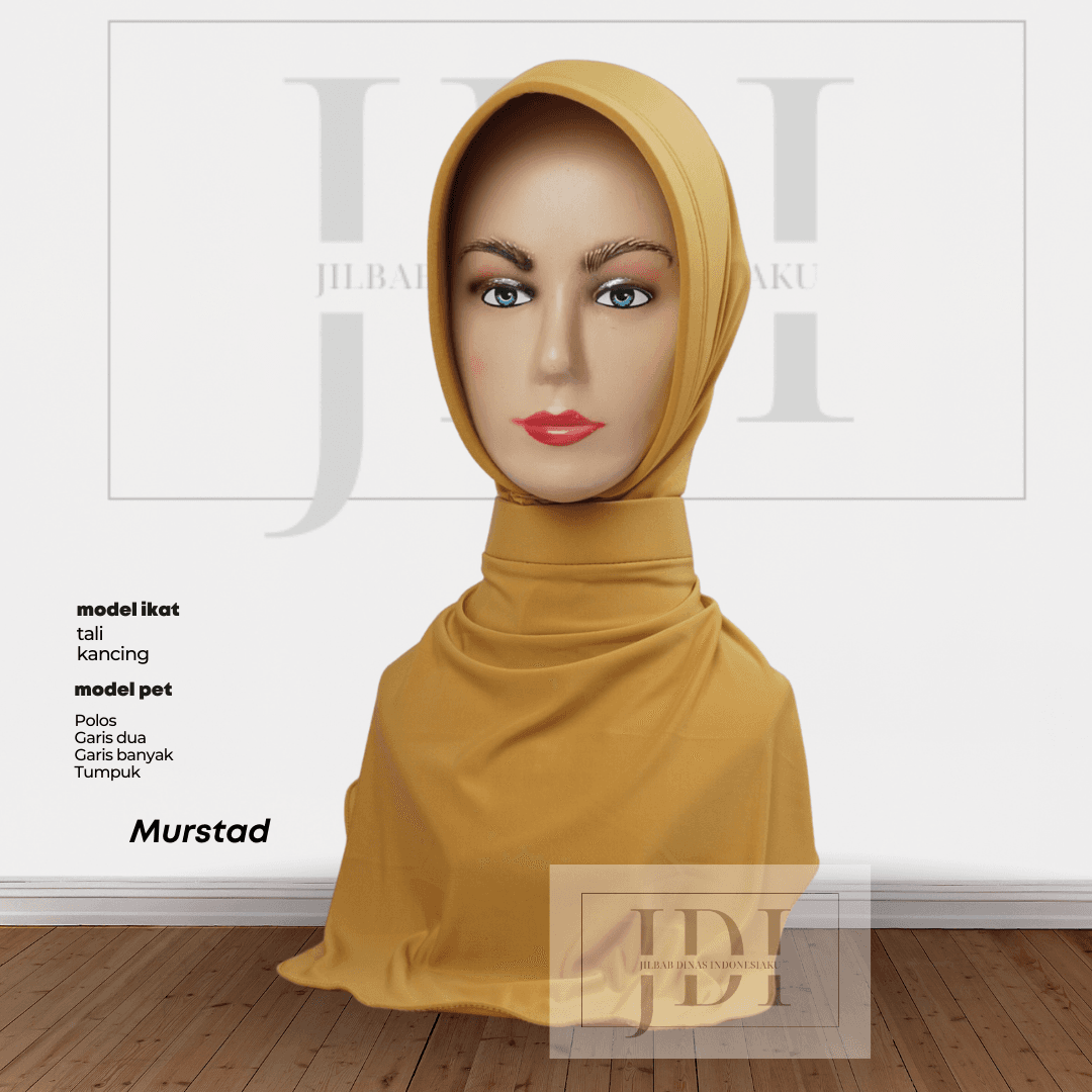 JILBAB DINAS MUSTARD