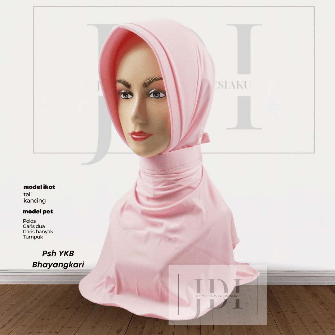 JILBAB DINAS BABY PINK